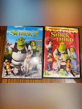 Shrek DVD Movie Lot Bundle Shrek 2 & Shrek the Third DreamWorks